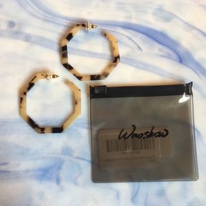 Calico Half Hoop Earrings